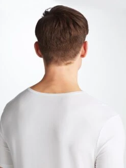 Men's Underwear T-Shirt Alex Micro Modal Stretch White -Derek Rose Shop 8007 ALEX001WHI 33303