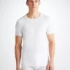 Men's Underwear T-Shirt Alex Micro Modal Stretch White -Derek Rose Shop 8007 ALEX001WHI 33324