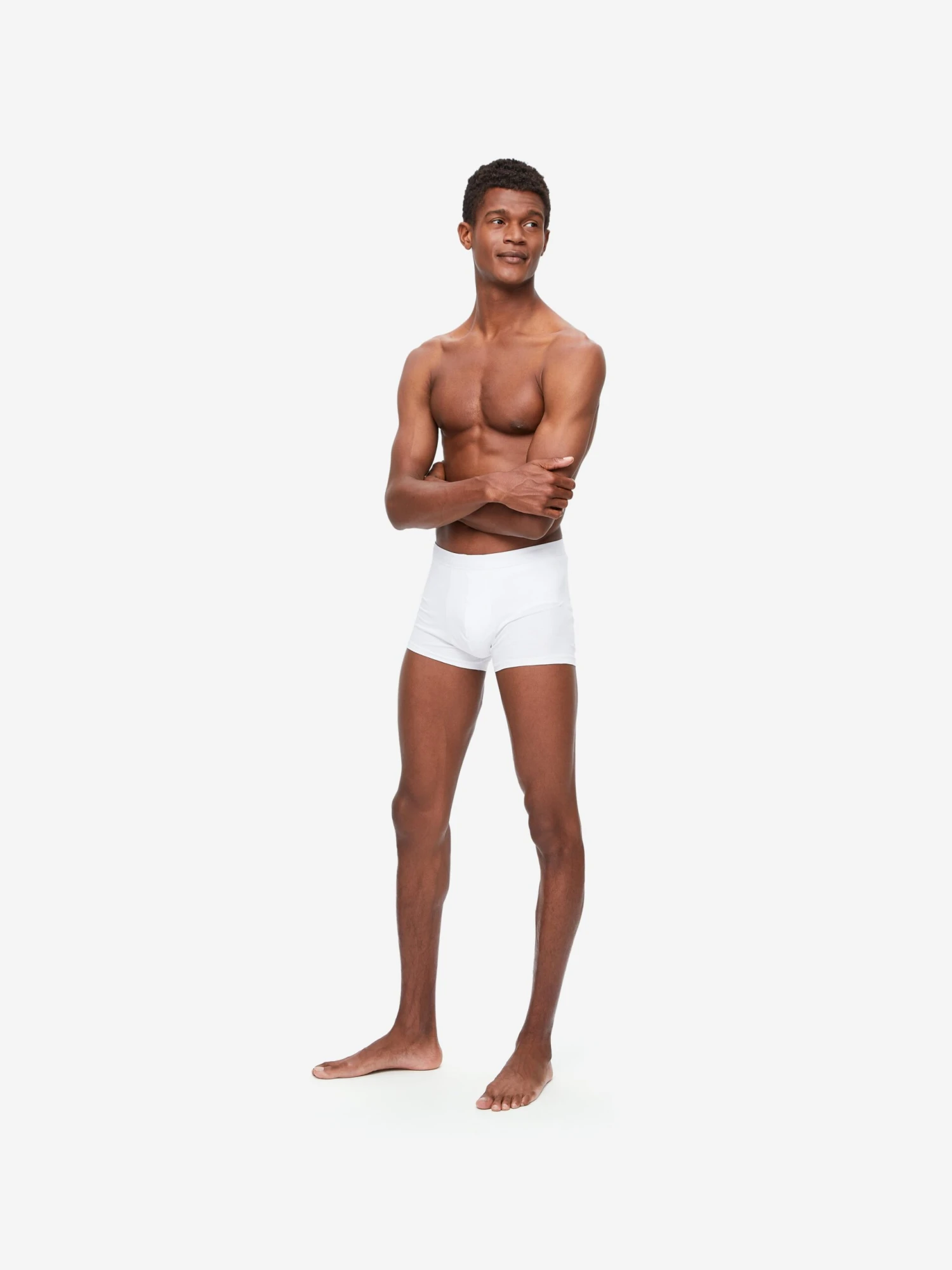 Men's Boxer Briefs Jack Pima Cotton Stretch White 6 Men's Boxer Briefs Jack Pima Cotton Stretch White - Image 4