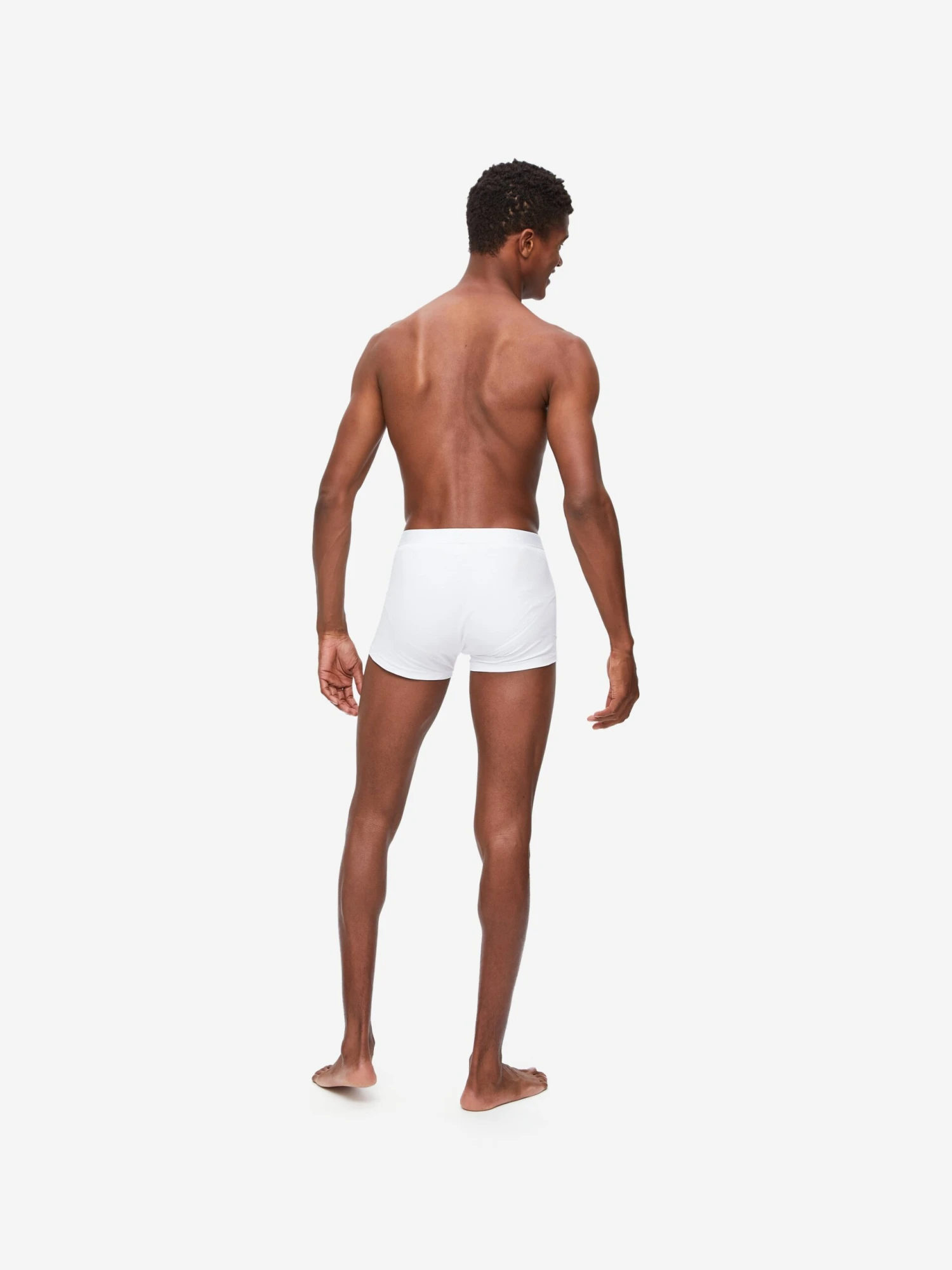 Men's Boxer Briefs Jack Pima Cotton Stretch White 7 Men's Boxer Briefs Jack Pima Cotton Stretch White - Image 5