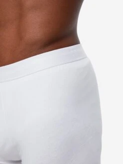 Men's Boxer Briefs Jack Pima Cotton Stretch White 13 Men's Boxer Briefs Jack Pima Cotton Stretch White -Derek Rose Shop 8565 JACK001WHI 5