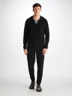 Men's Hoodie Isaac Terry Cotton Black -Derek Rose Shop 9055 ISAA001BLA 36457