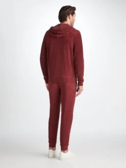 Men's Hoodie Isaac Terry Cotton Burgundy -Derek Rose Shop 9055 ISAA001BUR 24999