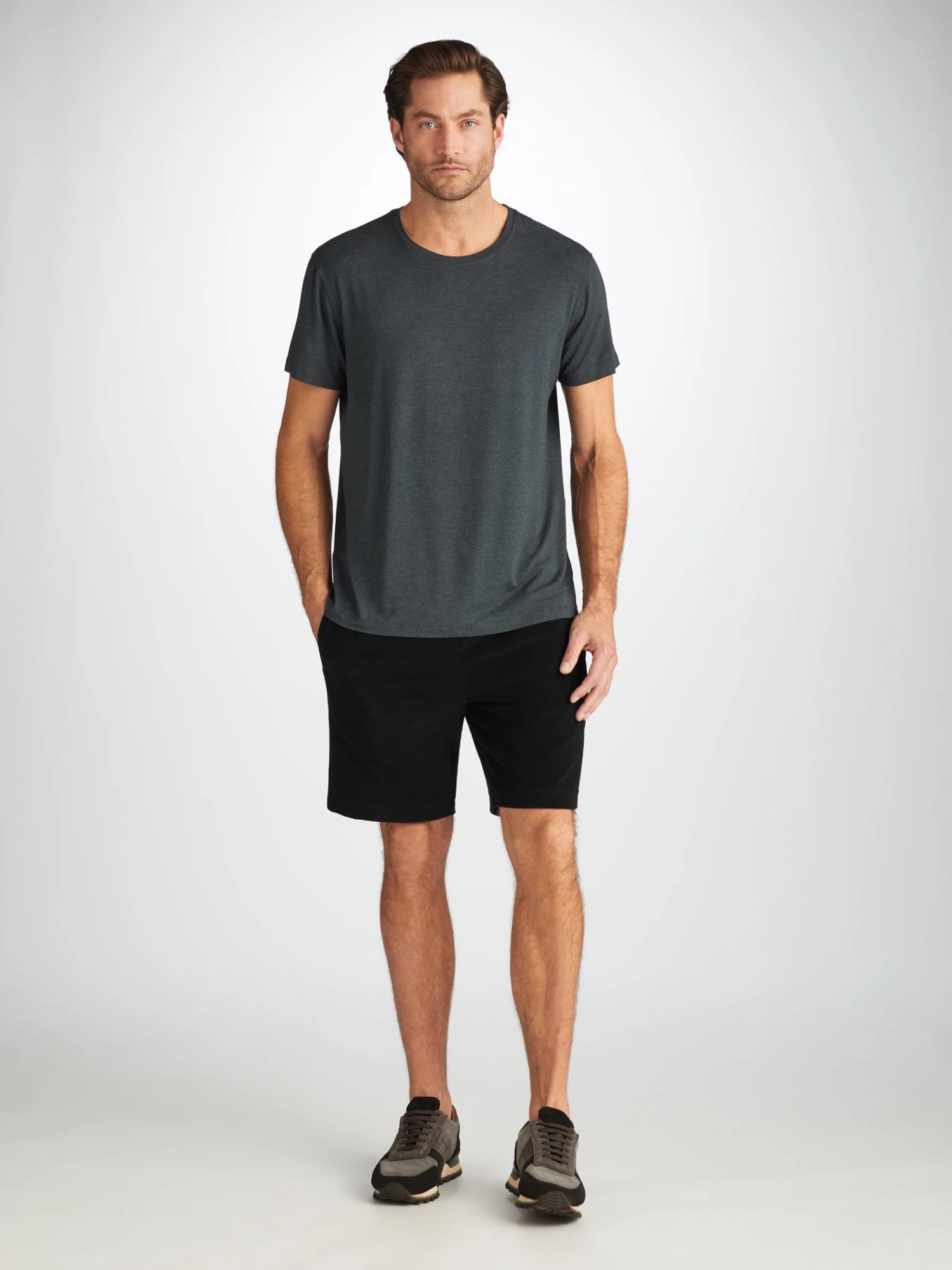 Men's Towelling Shorts Isaac Terry Cotton Black 5 Men's Towelling Shorts Isaac Terry Cotton Black - Image 3