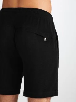 Men's Towelling Shorts Isaac Terry Cotton Black 14 Men's Towelling Shorts Isaac Terry Cotton Black -Derek Rose Shop 9305 ISAA001BLA 4737