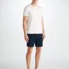 Men's Towelling Shorts Isaac Terry Cotton Navy -Derek Rose Shop 9305 ISAA001NAV 32452