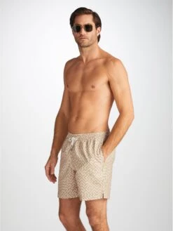Men's Swim Shorts Tropez 16 Sand 9 Men's Swim Shorts Tropez 16 Sand -Derek Rose Shop 9761 TROP016SAN 3301