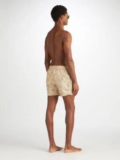 Men's Short Swim Shorts Maui 64 Sand 10 Men's Short Swim Shorts Maui 64 Sand -Derek Rose Shop 9765 MAUI064SAN 2644