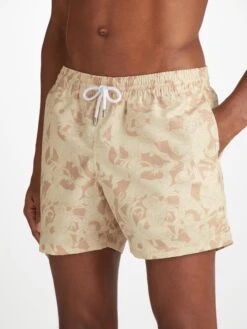 Men's Short Swim Shorts Maui 64 Sand 11 Men's Short Swim Shorts Maui 64 Sand -Derek Rose Shop 9765 MAUI064SAN 2685
