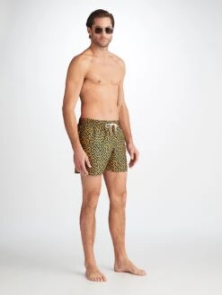 Men's Short Swim Shorts Tropez 16 Teal -Derek Rose Shop 9765 TROP016TEA 29084