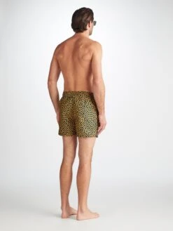 Men's Short Swim Shorts Tropez 16 Teal -Derek Rose Shop 9765 TROP016TEA 29108