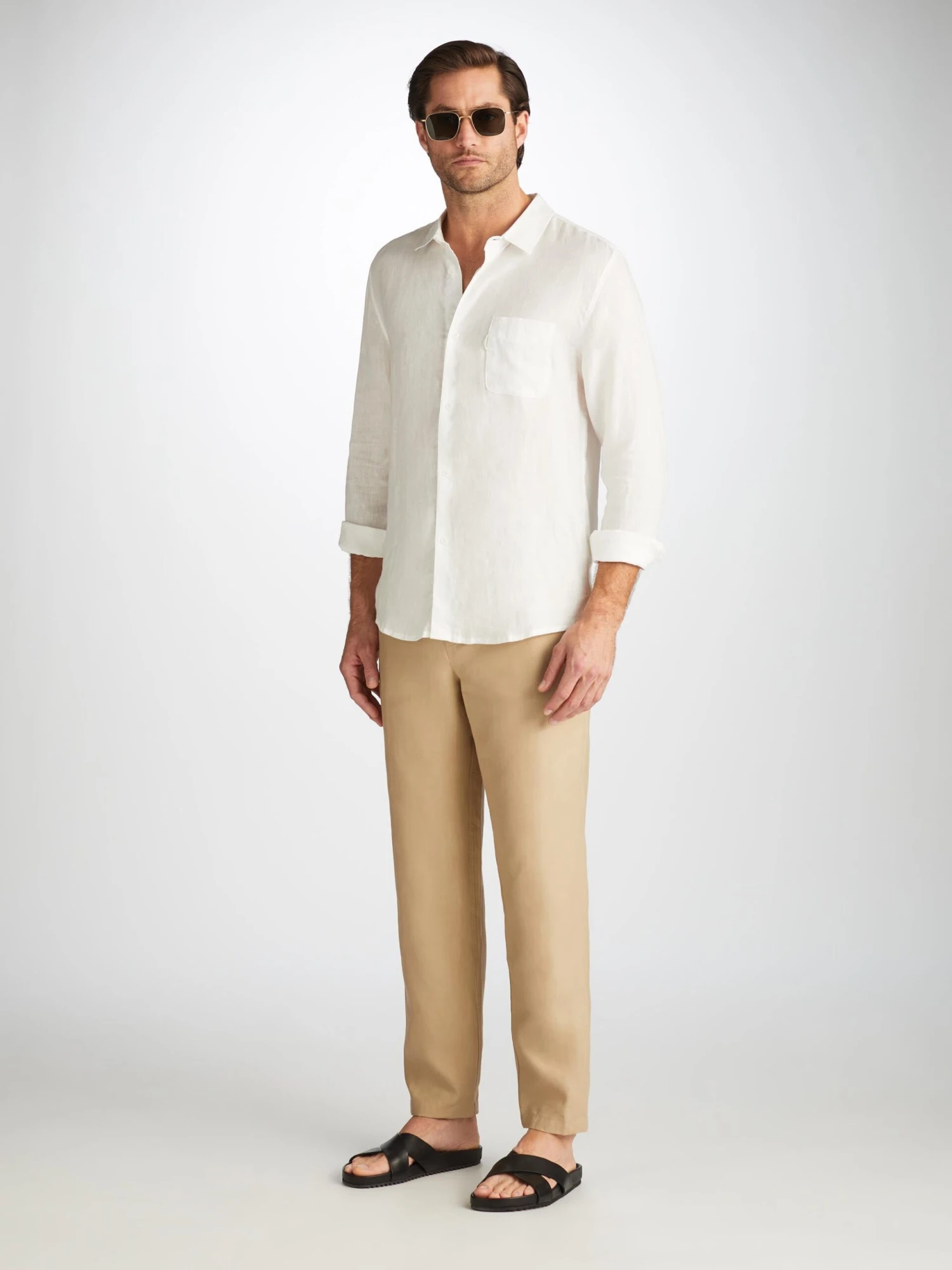 Men's Trousers Sydney Linen Sand 5 Men's Trousers Sydney Linen Sand - Image 3