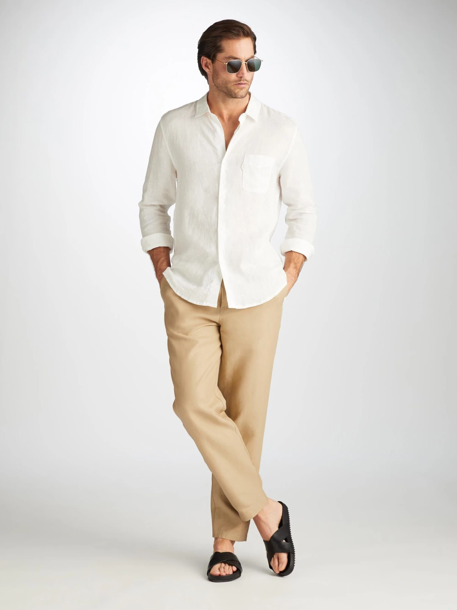 Men's Trousers Sydney Linen Sand 3 Men's Trousers Sydney Linen Sand
