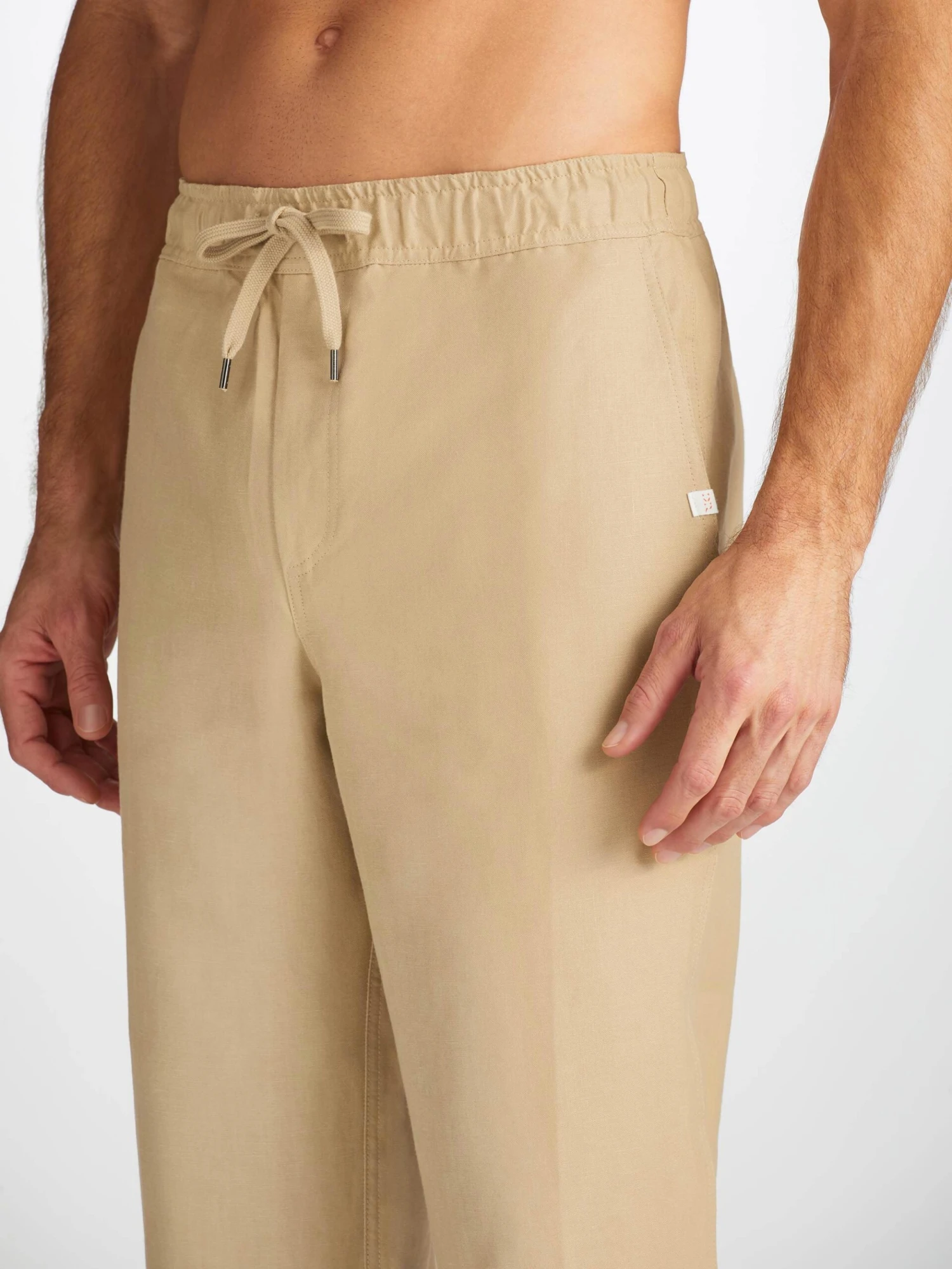 Men's Trousers Sydney Linen Sand 8 Men's Trousers Sydney Linen Sand - Image 6