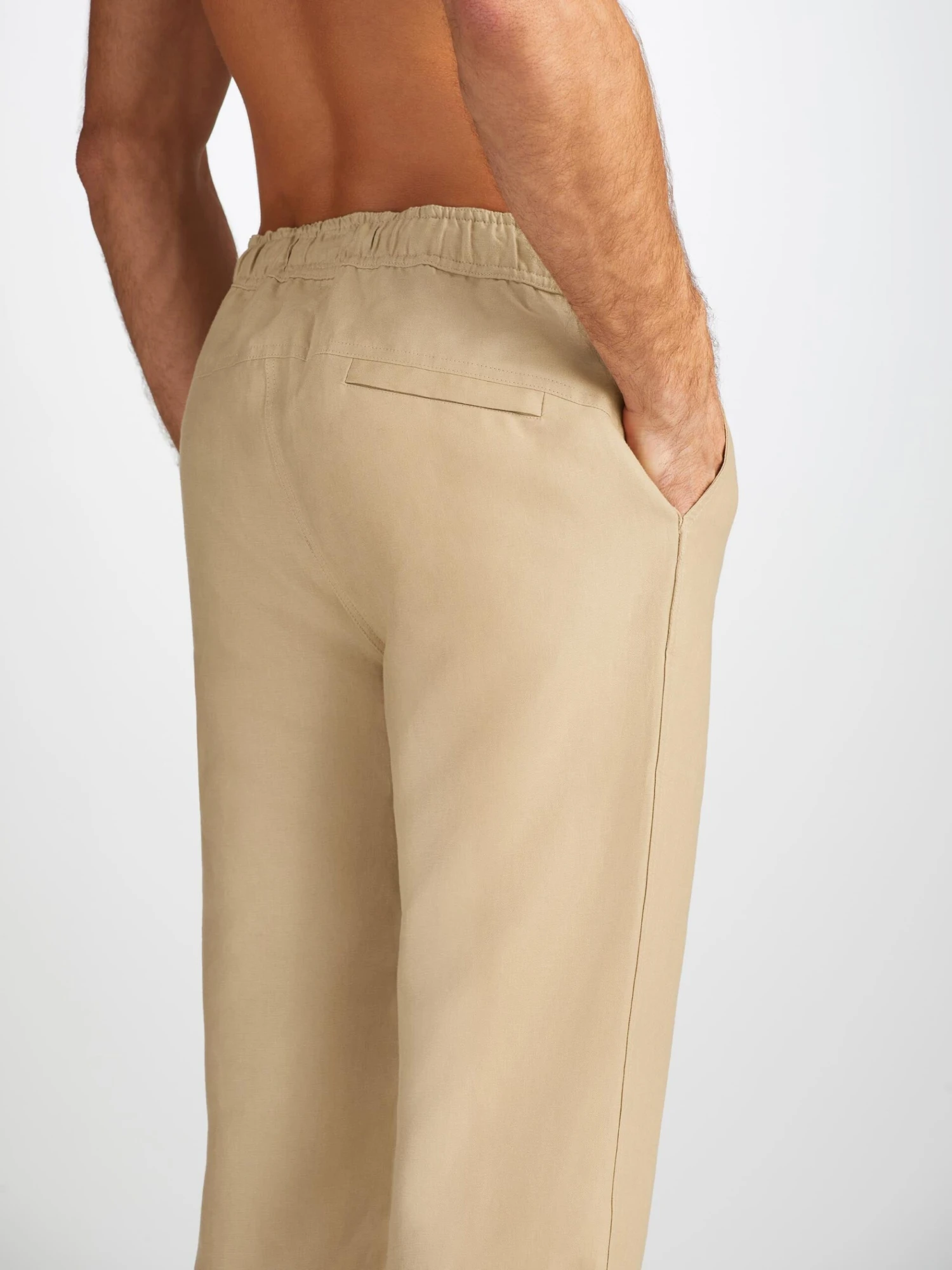 Men's Trousers Sydney Linen Sand 9 Men's Trousers Sydney Linen Sand - Image 7