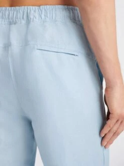 Men's Trousers Sydney 2 Linen Blue -Derek Rose Shop 9800 SYDN002BLU 31979