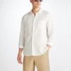 Men's Shorts Sydney Linen Sand -Derek Rose Shop 9810 SYDN001SAN 39482