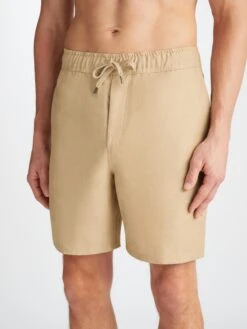 Men's Shorts Sydney Linen Sand -Derek Rose Shop 9810 SYDN001SAN 39528