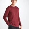 Men's Sweater Jacob Sea Island Cotton Burgundy 1 Men's Sweater Jacob Sea Island Cotton Burgundy -Derek Rose Shop 9830 JACO001BUR 34904
