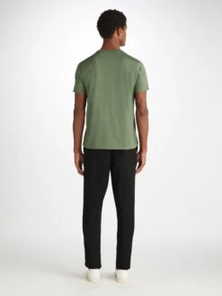 Men's Trousers Harris Lyocell Cotton Black -Derek Rose Shop 9860 HARR001BLA 3184