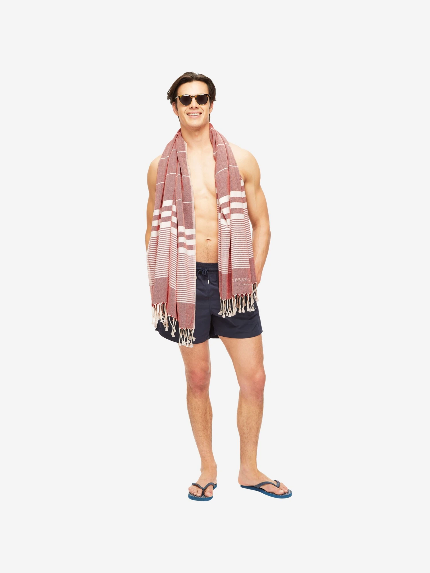 Hammam Towel Karinna Pure Cotton Red 7 Hammam Towel Karinna Pure Cotton Red - Image 5