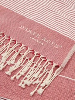 Hammam Towel Karinna Pure Cotton Red 10 Hammam Towel Karinna Pure Cotton Red -Derek Rose Shop Hammam Towel Karinna Cotton red logo