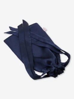 Eye Mask Bailey Silk Satin Navy -Derek Rose Shop eye mask bailey 1 silk satin navy product bag