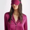 Eye Mask Bailey Silk Satin Berry