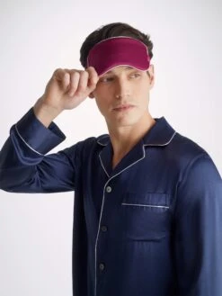 Eye Mask Bailey Silk Satin Berry -Derek Rose Shop eye mask bailey 2 silk satin berry mens