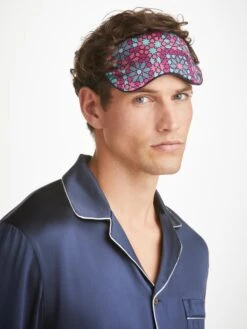 Eye Mask Brindisi 98 Silk Satin Pink -Derek Rose Shop eye mask brindisi 98 silk satin pink mask up