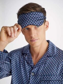 Eye Mask Brindisi 94 Silk Satin Navy