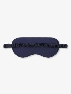 Eye Mask Duke Cashmere Navy -Derek Rose Shop eye mask duke cashmere navy product back