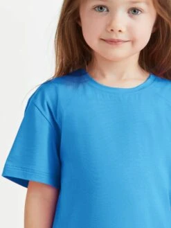 Kids' Lounge Set Basel Micro Modal Stretch Azure Blue -Derek Rose Shop kids lounge set basel micro modal stretch azure blue crop