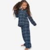 Kids' Pyjamas Kelburn 30 Brushed Cotton Navy -Derek Rose Shop kids pyjamas kelburn 30 brushed cotton multi girl creative