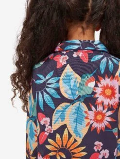 Kids' Pyjamas Ledbury 60 Cotton Batiste Navy -Derek Rose Shop kids pyjamas ledbury 60 cotton batiste navy collar