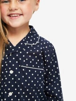 Kids' Pyjamas Plaza 60 Cotton Batiste Navy -Derek Rose Shop kids pyjamas plaza 60 cotton batiste navy chest pocket