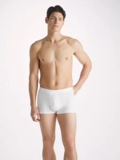 Men's Boxer Briefs Alex Micro Modal Stretch White 14 Men's Boxer Briefs Alex Micro Modal Stretch White -Derek Rose Shop mens boxer briefs alex micro modal stretch white creative