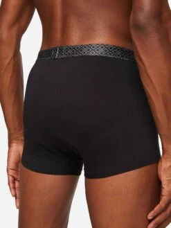 Men's Boxer Briefs Band 57 Pima Cotton Stretch Black -Derek Rose Shop mens boxer briefs band 57 pimma cotton stretch black colour