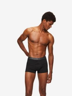 Men's Boxer Briefs Band 57 Pima Cotton Stretch Black -Derek Rose Shop mens boxer briefs band 57 pimma cotton stretch black creative