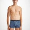 Men's Boxer Briefs Geometric 6 Pima Cotton Stretch Navy -Derek Rose Shop mens boxer briefs geometric 6 pima cotton stretch navy creative