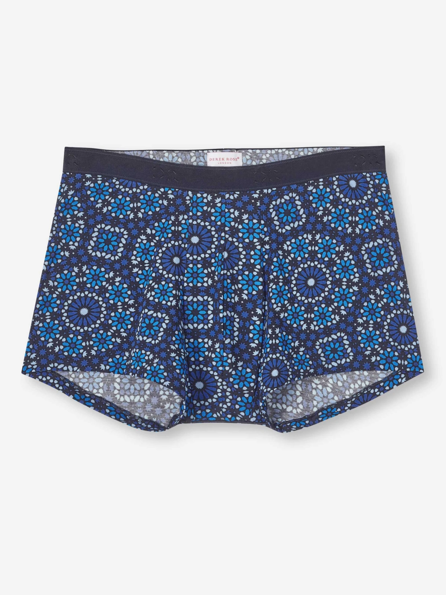 Men's Boxer Briefs Geometric 6 Pima Cotton Stretch Navy 4 Men's Boxer Briefs Geometric 6 Pima Cotton Stretch Navy - Image 2