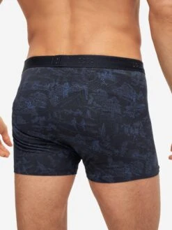 Men's Boxer Briefs Tolie 7 Pima Cotton Stretch Navy 14 Men's Boxer Briefs Tolie 7 Pima Cotton Stretch Navy -Derek Rose Shop mens boxer briefs tolie 7 pima cotton stretch navy baack close up