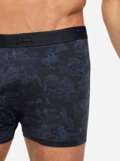 Men's Boxer Briefs Tolie 7 Pima Cotton Stretch Navy 15 Men's Boxer Briefs Tolie 7 Pima Cotton Stretch Navy -Derek Rose Shop mens boxer briefs tolie 7 pima cotton stretch navy logo close up