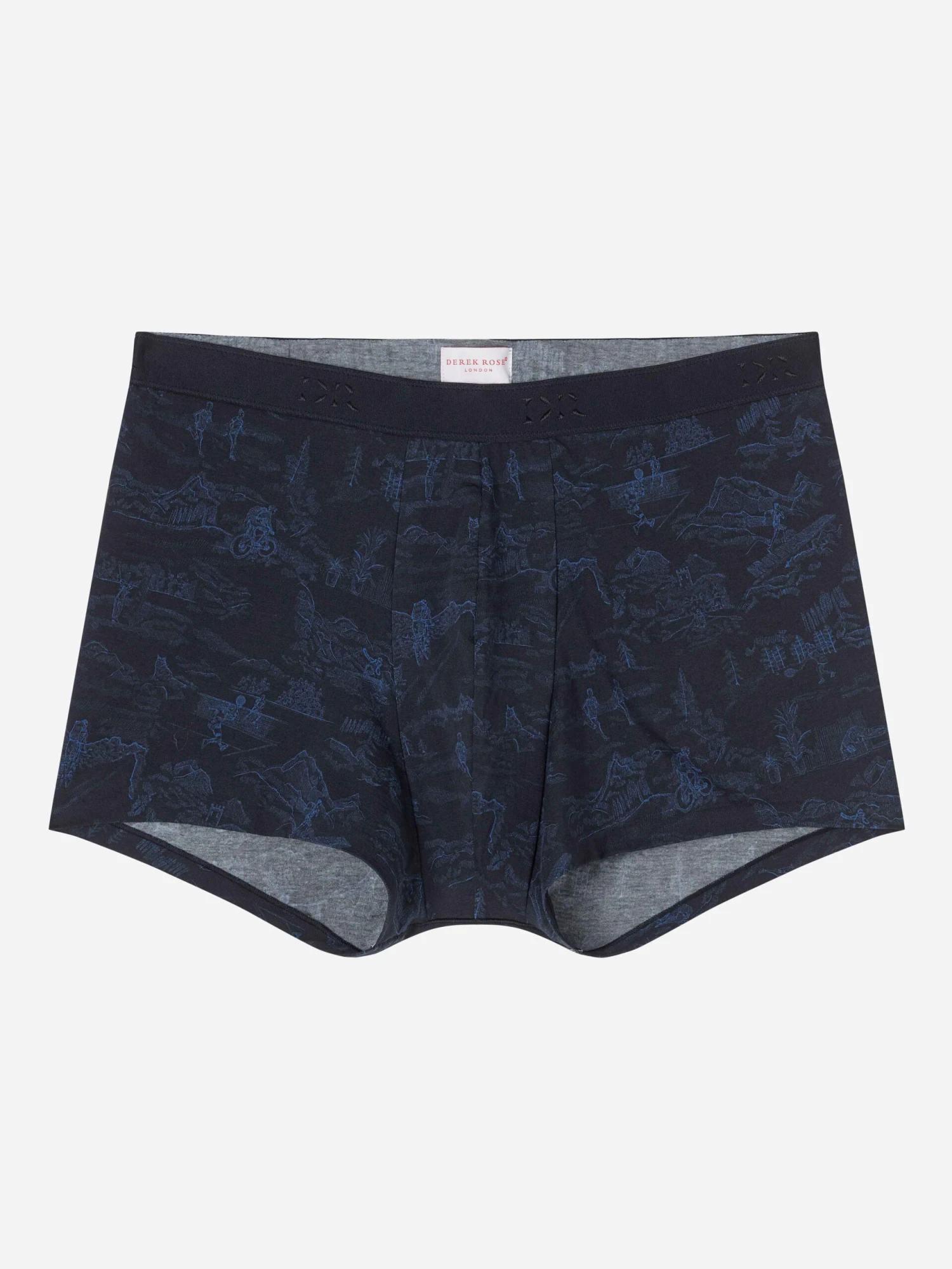 Men's Boxer Briefs Tolie 7 Pima Cotton Stretch Navy 4 Men's Boxer Briefs Tolie 7 Pima Cotton Stretch Navy - Image 2