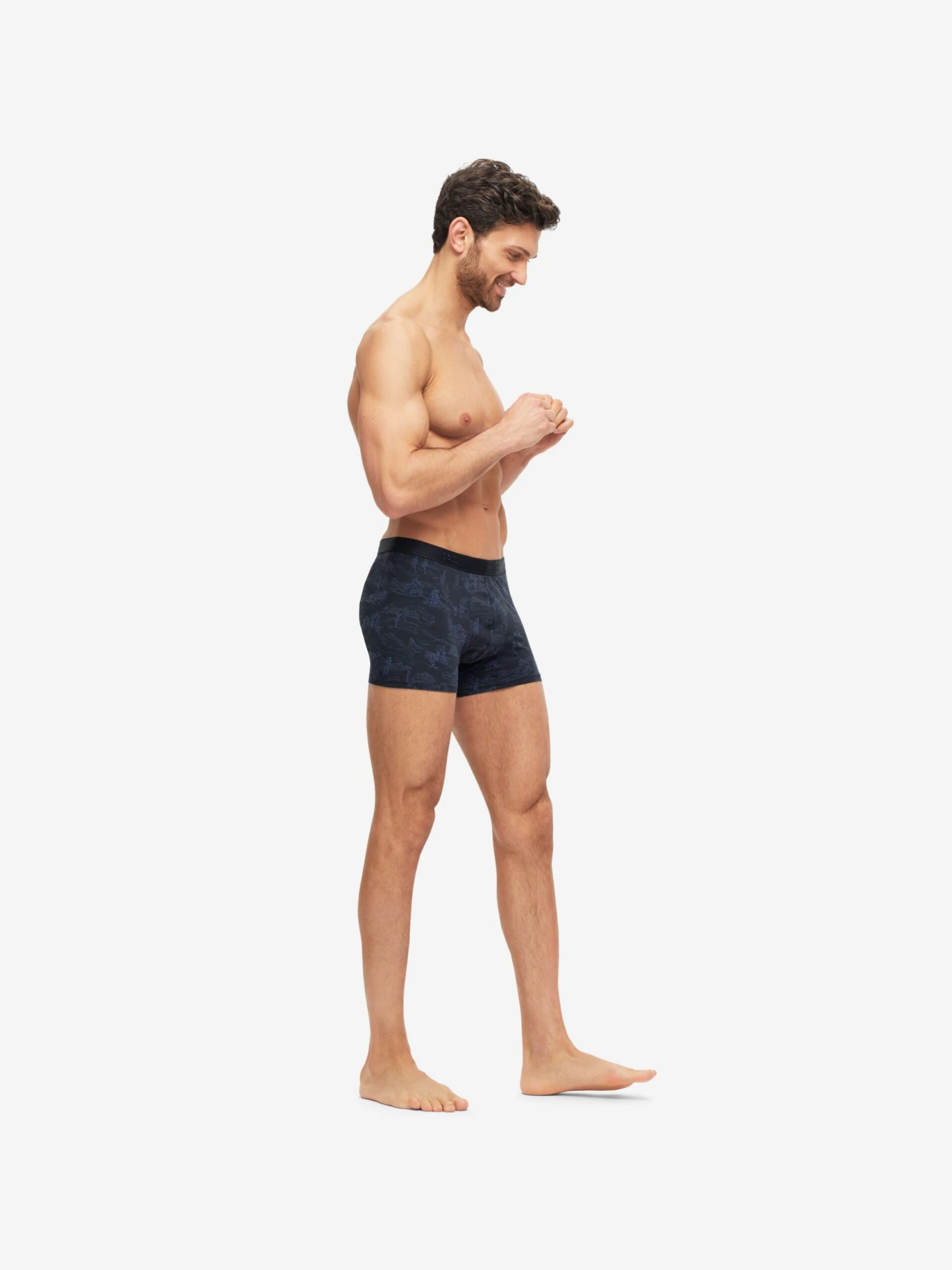 Men's Boxer Briefs Tolie 7 Pima Cotton Stretch Navy 7 Men's Boxer Briefs Tolie 7 Pima Cotton Stretch Navy - Image 5