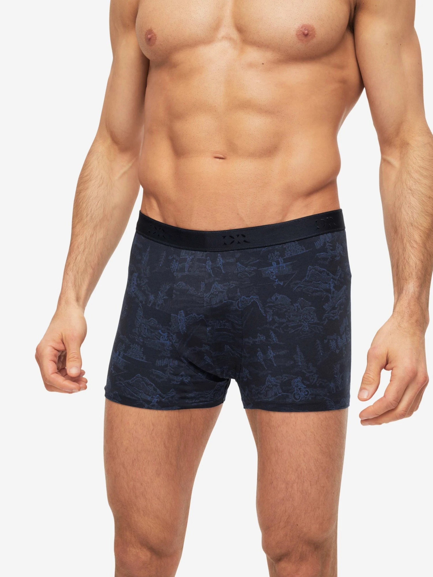 Men's Boxer Briefs Tolie 7 Pima Cotton Stretch Navy 3 Men's Boxer Briefs Tolie 7 Pima Cotton Stretch Navy