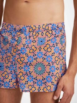 Men's Modern Fit Boxers Ledbury 69 Cotton Batiste Multi -Derek Rose Shop mens classic fit boxers ledbury 69 cotton batiste multi print ef54103b 811d 4105 86ee 723baf8e88df