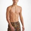 Men's Classic Fit Boxers Ledbury 71 Cotton Batiste Navy
