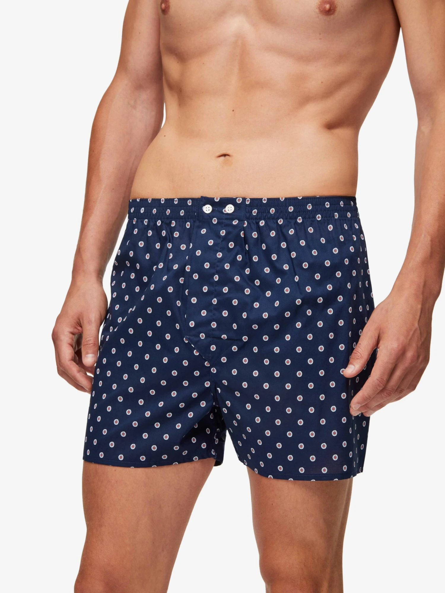 Men's Classic Fit Boxers Nelson 93 Cotton Batiste Navy 3 Men's Classic Fit Boxers Nelson 93 Cotton Batiste Navy