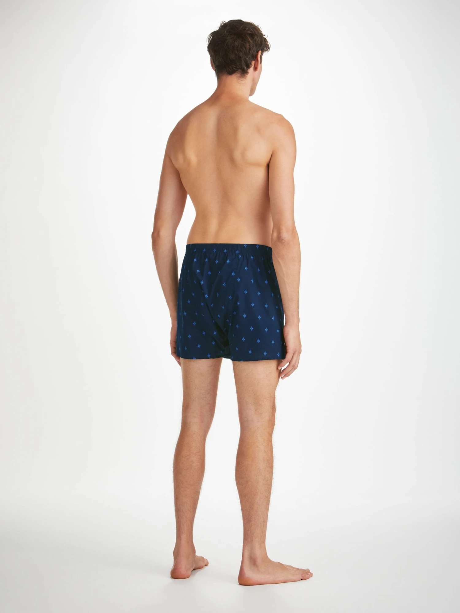 Men's Classic Fit Boxers Nelson 98 Cotton Batiste Navy 6 Men's Classic Fit Boxers Nelson 98 Cotton Batiste Navy - Image 4